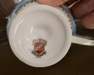 Shafford Hand Decorated Porcelain Teacup and Saucer