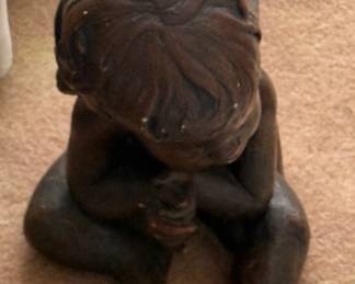 Bronze Figurine of a Praying Child