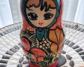 Vintage Russian Matryoshka Nesting Doll Set