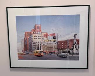 Paul McGehee "Detroit Downtown" Print