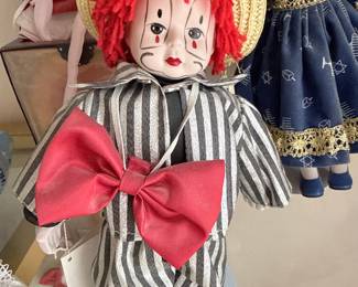 Vintage Heritage Porcelain Pierrot Clown Doll