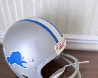 Vintage Detroit Lions Rawlings Football Helmet