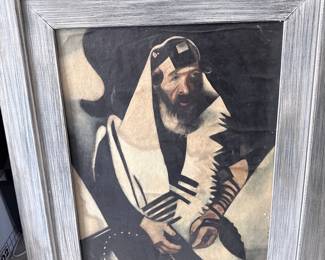 Marc Chagall Style "The Praying Jew" Portrait