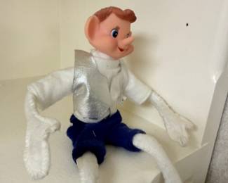 Vintage Christmas Elf Doll - Knee Hugger Style