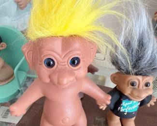 Vintage 1960s Dam Troll Doll with Yellow Hair