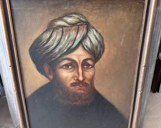 Orientalist Portrait of a Man in Turban