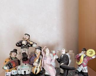 Noi Volkov Ceramic Wedding Musicians Sculpture