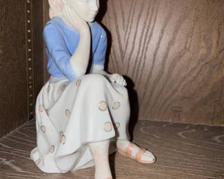 Andrea by Sadek Young Girl Thinking Figurine Statue #6634