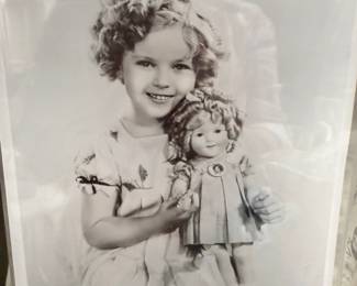 Vintage Shirley Temple Photograph with Doll