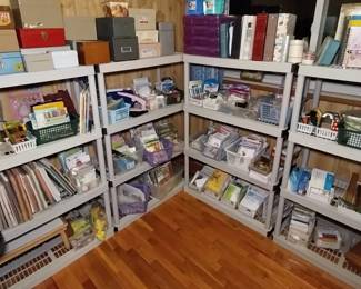 cards, office supplies, scrapbook paper and supplies, stamping supplies