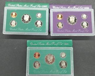 1993, 1994, 1997 U.S. Mint Proof Coin Sets