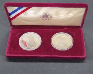 1983-1984 US Olympic Silver Dollar Set