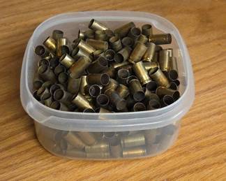 9mm Luger Spent Brass Cartridge Shells