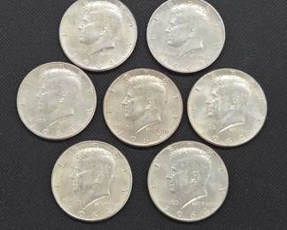 1964 Kennedy Silver Half Dollars