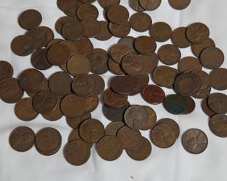 100 Lincoln Wheat Pennies Collection