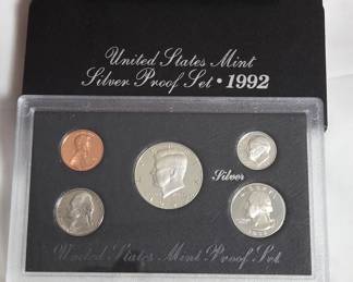 1992 US Mint Silver Proof Coin Set