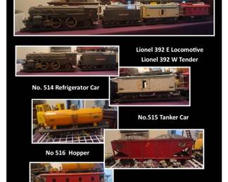 PreWar Lionel O Guage Train Set / 392E Locomotive 392W Tender