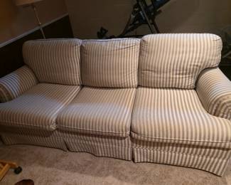 Striped sofa