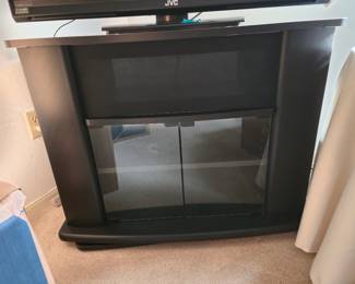 Black TV stand
