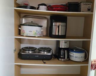 Crackpot, coffee maker, air fryer