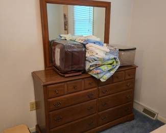 Dresser with mirror