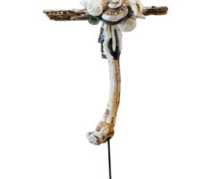 Handmade Shell, and embellished cross