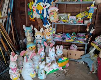Vintage Easter blow molds