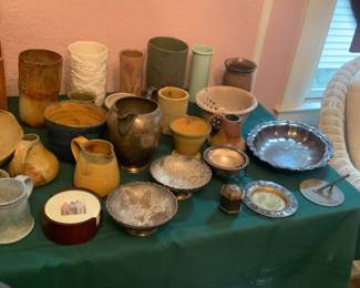 Large Selection of Studio Pottery