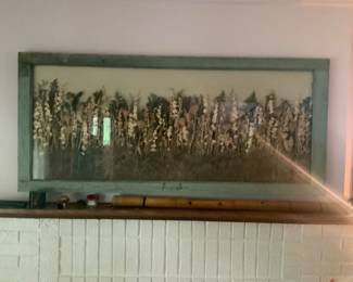 Large Framed Dry Flower Arrangement