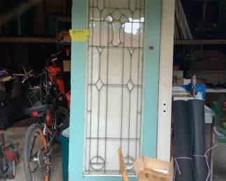 Leaded Glass Door