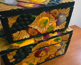 Handpainted Wooden Boxes