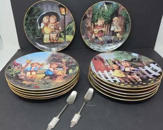 Vintage M.J. Hummel Little Companions Collector Plate Lot