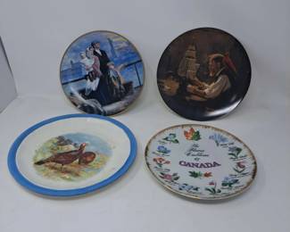 Collection Of 4 Porcelain Art Plates
