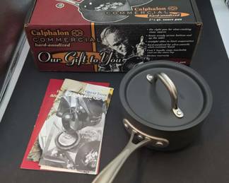 Vintage Calphalon Commercial HardAnodized 1 1 2Quart Saucepan, NIB New in Box
