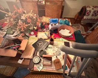 dining room table and random stuff