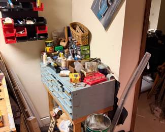 24? drawer cabinet, milk jug