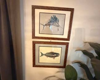fish art, sailfish, salmon