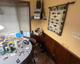radio, wall tapestry