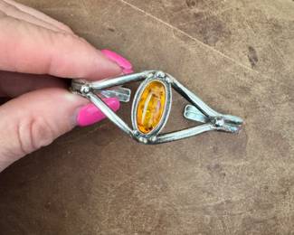 Vintage Amber Cuff