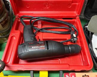 Vintage Sears Craftsman 3/8-inch corded electric drill, 