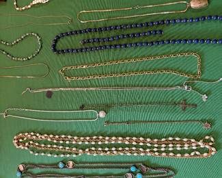 Wide selection of costume necklaces