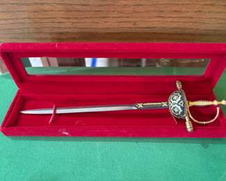 Vintage Spanish Toledo sword letter opener