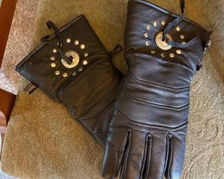 Leather Motorcycle gloves by Thinsulate