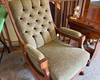Antique Eastlake platform rocking chair (spring chair)