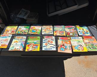 Set of 1972–1973 Popeye Career Education Series comic books in excellent condition