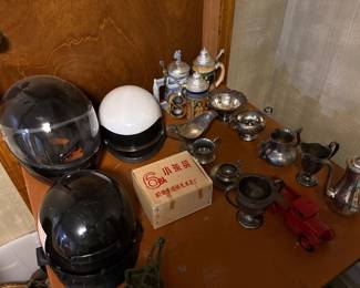 Motorcycle Helmets, Vintage Chinese Jingdezhen Tea Set