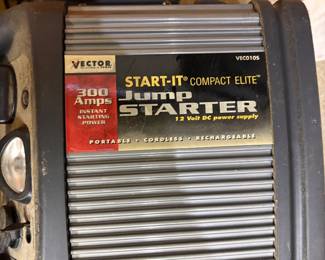 Vintage Vector Start-It Compact Elite 300 Amp Jump Starter & 12-Volt DC Power Supply