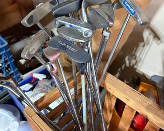 Misc. vintage golf clubs