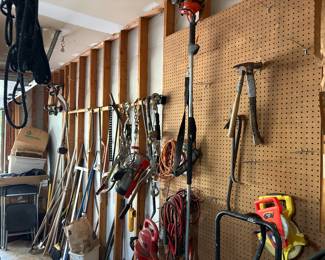 Extension cords, winches, jacks, jumper cables, hammers and crow bars available for sale