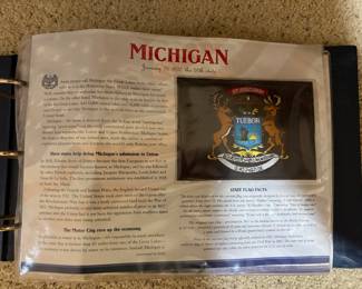 vintage Willabee & Ward "The State Flag Patch Collection" binder